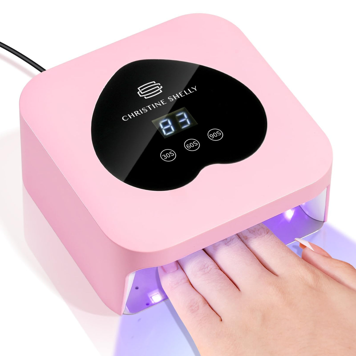 CHRISTINE SHELLY UV Nail Lamp front view for compact home gel nails
