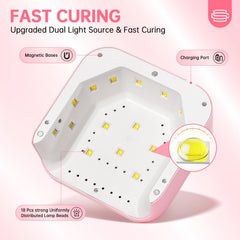 CHRISTINE SHELLY UV Nail Lamp hands-under-light curing at home
