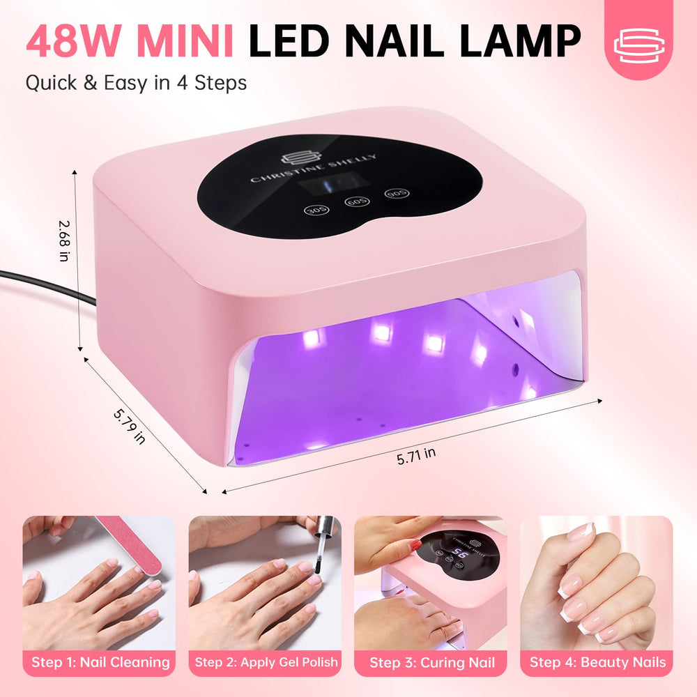 CHRISTINE SHELLY UV Nail Lamp top panel with touch control display for easy timing