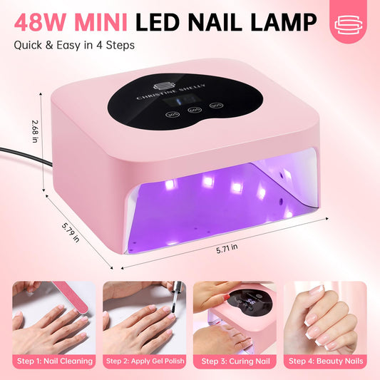CHRISTINE SHELLY UV Nail Lamp top panel with touch control display for easy timing