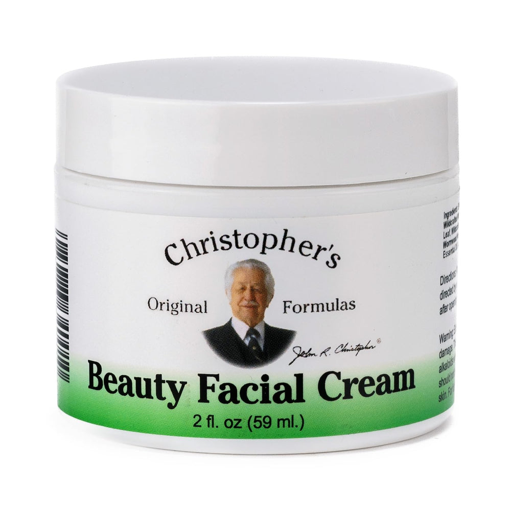 Christopher's Original Formulas Beauty Facial Cream tub close-up offering rich hydration for all skin types