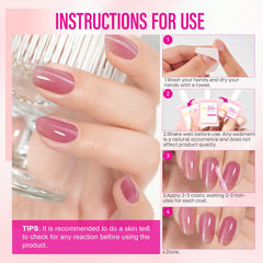 Complete CHUCHU manicure look with strong, shiny nails.