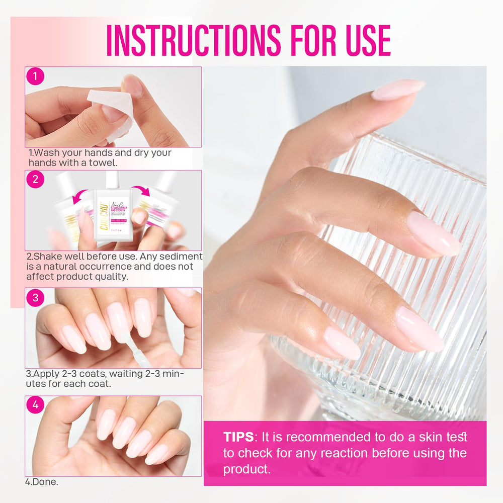 CHUCHU Nail Ridge Filler easy at-home use on nails