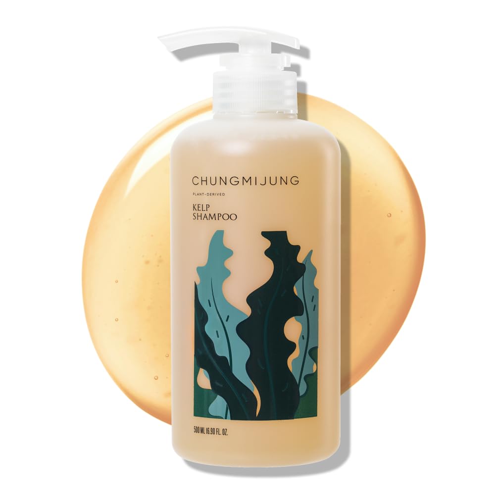 ChungMiJung Conditioning Kelp Shampoo bottle on display, gentle cleansing for sensitive scalps.