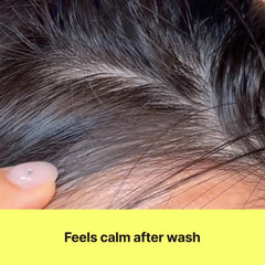 ChungMiJung shampoo lather shown for a mild, daily cleanse.