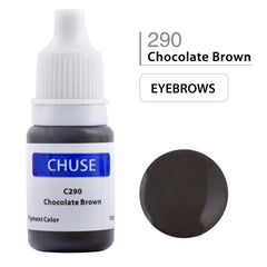 CHUSE Chocolate Brown pigment swatches for color matching and shading