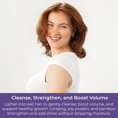CIBU All hair types Volumizing Shampoo highlights versatile care.