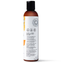 CIBU Curl + Coil Enhancing Gelée applied to wet hair for lightweight hold and natural movement.