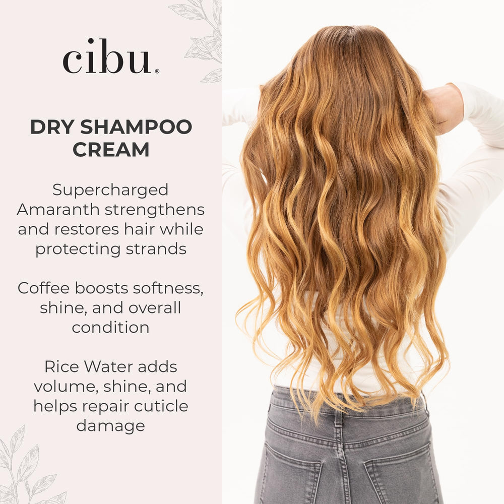 CIBU Dry Shampoo with rice water provides body and gentle cleansing.