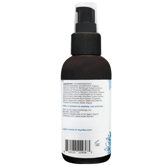 CIBU Nourishing Argan Oil Hair Serum texture close-up for frizz control