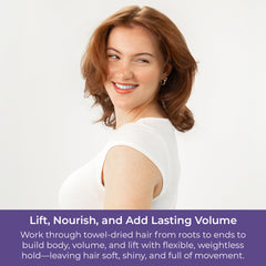 CIBU Volumizing Mousse travel-size packaging for trips and carry-on.