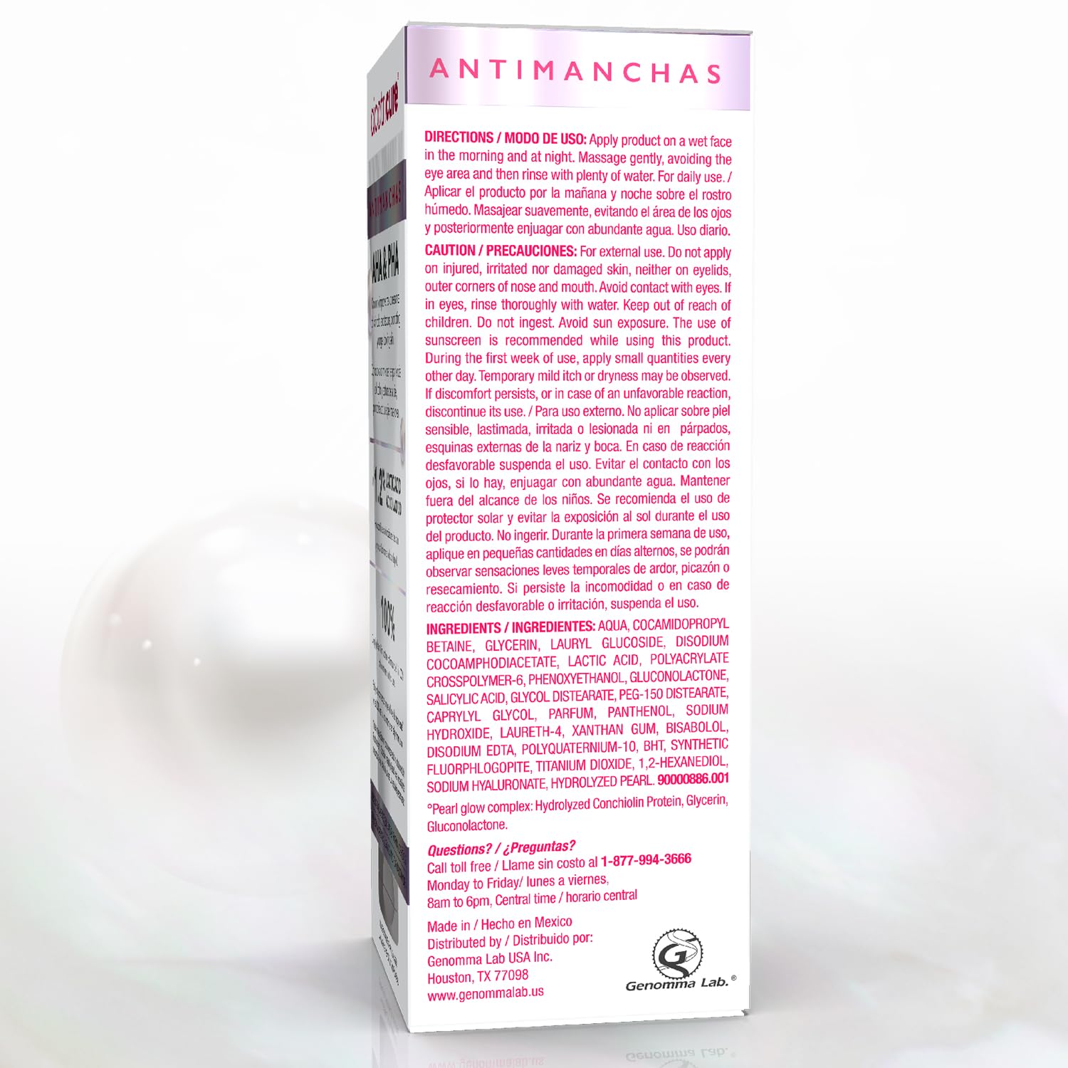 Gel-texture close-up of Cicatricure Antimanchas Face Wash