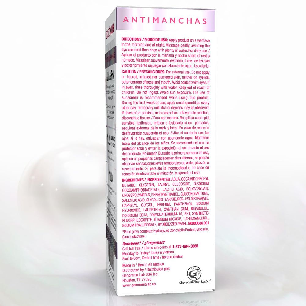Gel-texture close-up of Cicatricure Antimanchas Face Wash