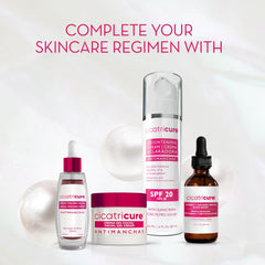 Packaging display of Cicatricure Antimanchas Face Wash on shelf