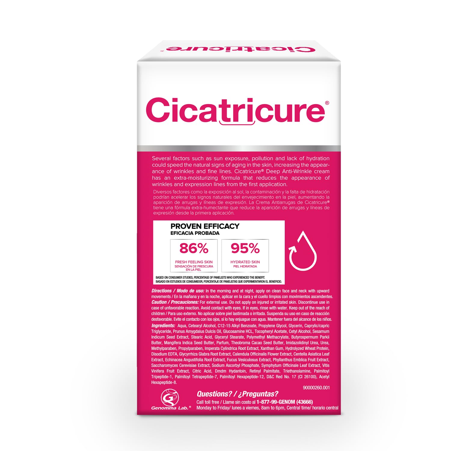 Cicatricure two-pack display emphasizing value and consistent care.