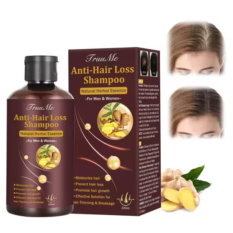 CIDBEST Hair Growth Shampoo bottle being poured for convenient daily use.