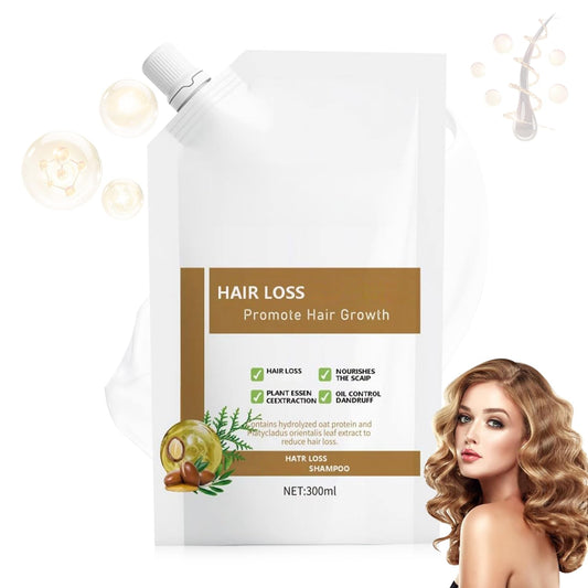 CidnMatd anti-hair fall shampoo bottle demonstrates a gentle cleansing experience.
