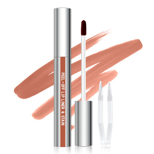 Cilrofelr Peel Off Lip Liner packaging with tweezer for on-the-go precision.