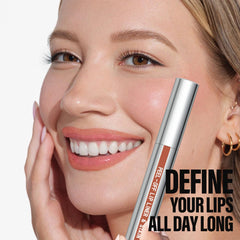 Cilrofelr waterproof transfer-proof formula remains intact on lips.