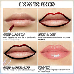 Cilrofelr precision tip enables exact cupid bow outlining