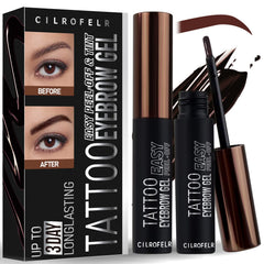 Cilrofelr Tattoo Brow Gel applied for natural, fuller-looking brows.