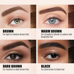 Cilrofelr Tattoo Brow Gel precise brush tip for even color