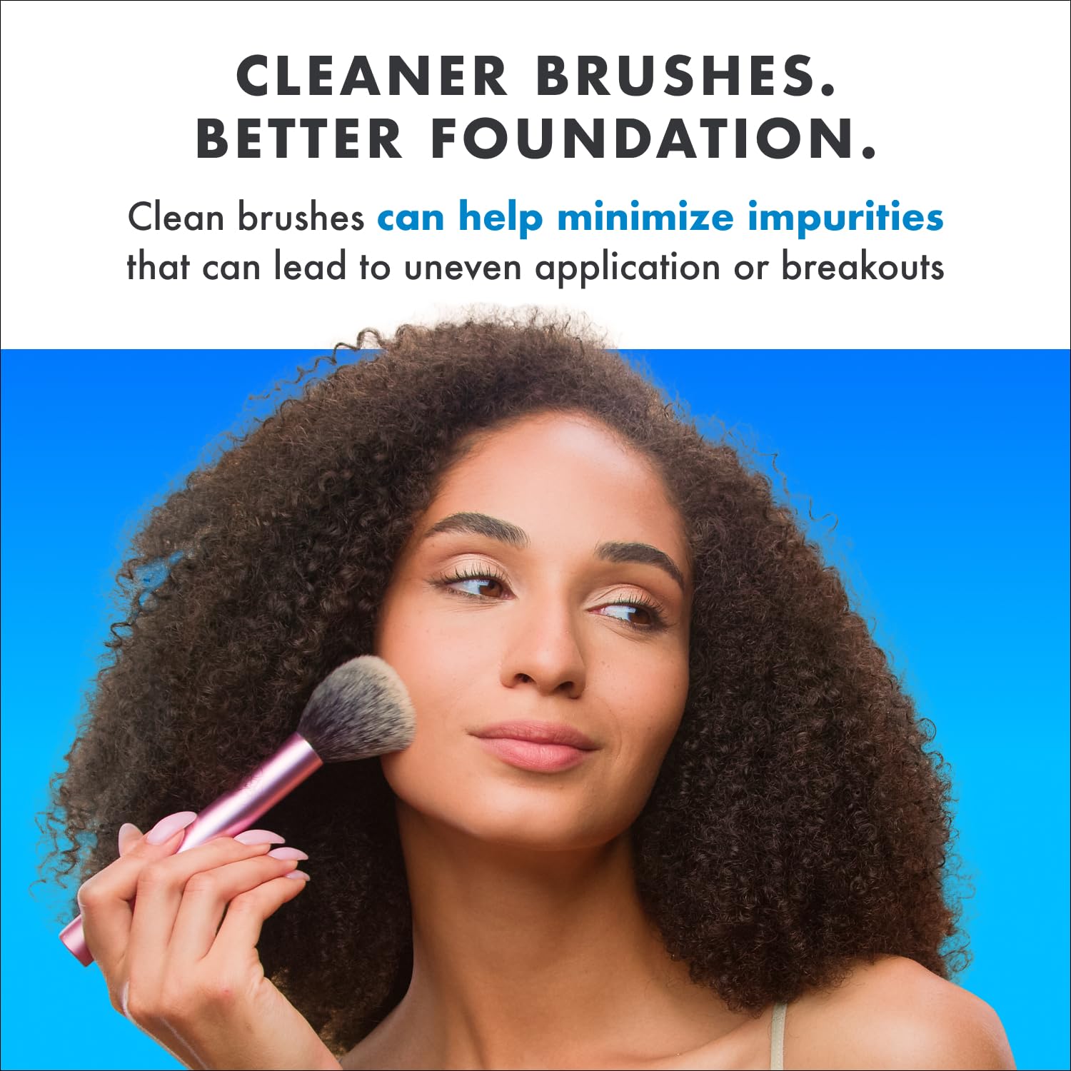 Cinema Secrets clean brush after wash reveals refreshed bristles