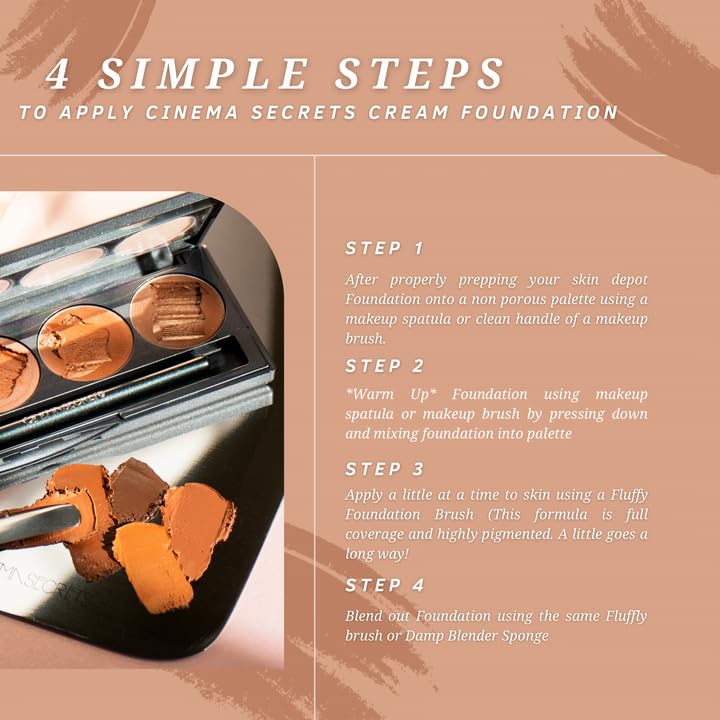 Cinema Secrets olive undertone swatches demonstrate color correction possibilities.