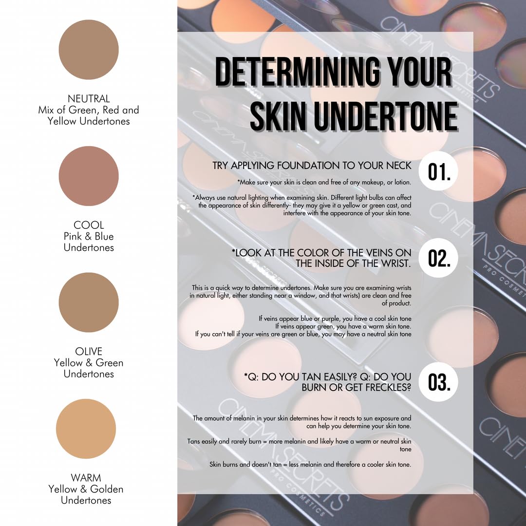 Cinema Secrets long-wear matte finish example on skin