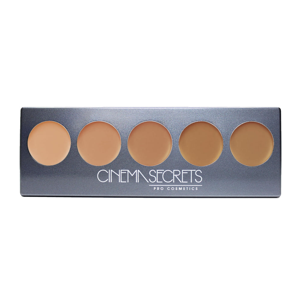 Cinema Secrets Ultimate Foundation Palette swatch sheet for mid-tone matching.