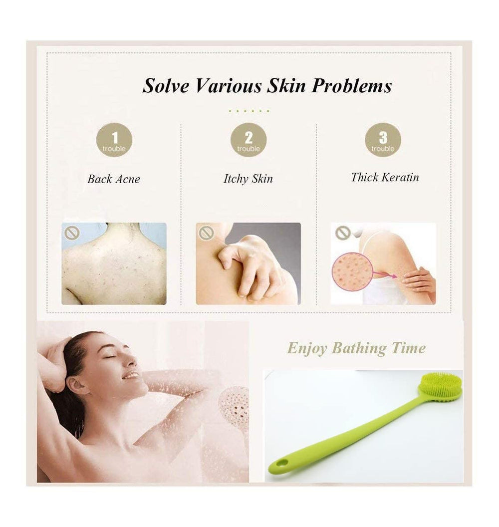 Cinlitek back scrubber with ergonomic design for comfortable reach.