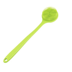 Cinlitek back scrubber with long handle reaches the back for gentle exfoliation.