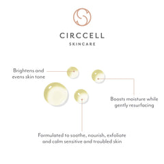 CIRCCELL Dew pore refinement visual highlights smoother-looking skin.