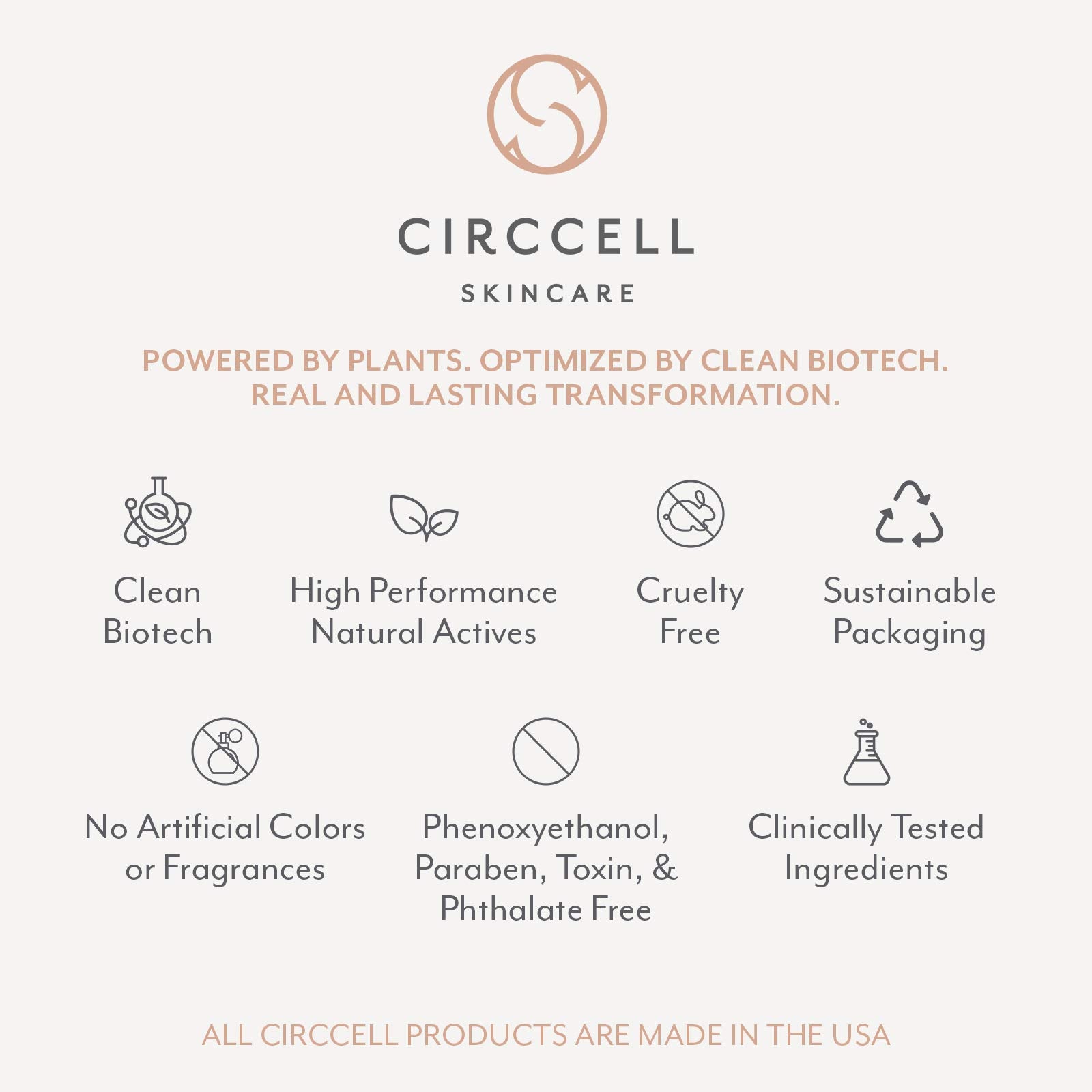 CIRCCELL Dew radiant skin close-up suggests a fresh, balanced glow.