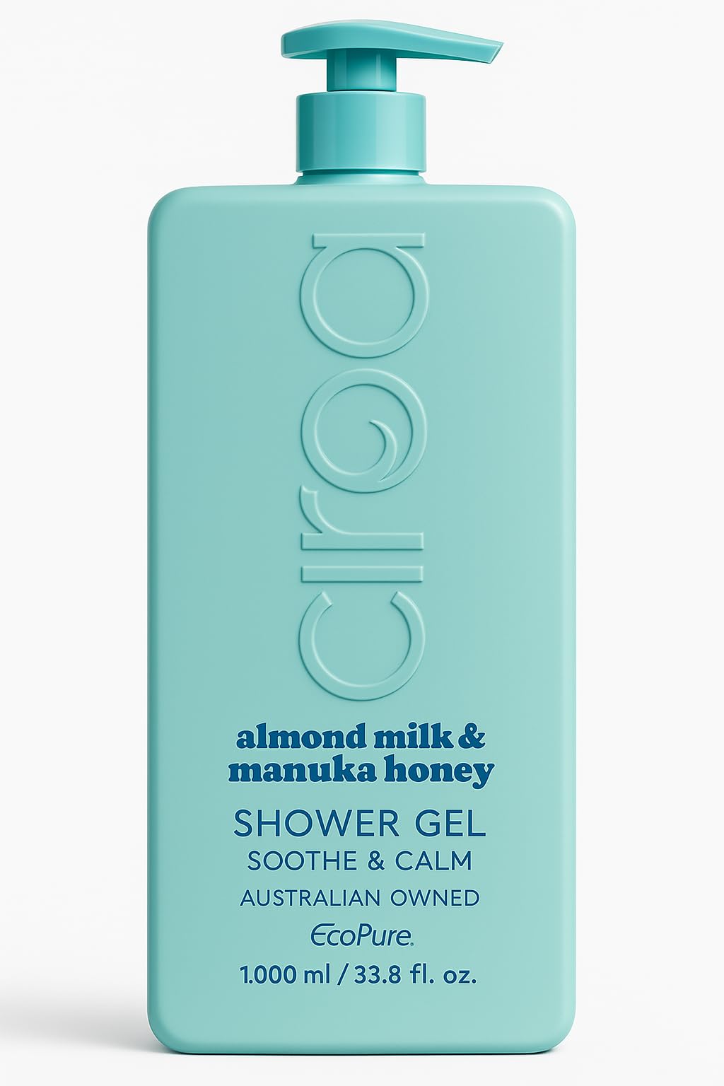 Ciroa Almond Milk & Manuka Honey Shower Gel bottle for a soothing cleanse and calm skin