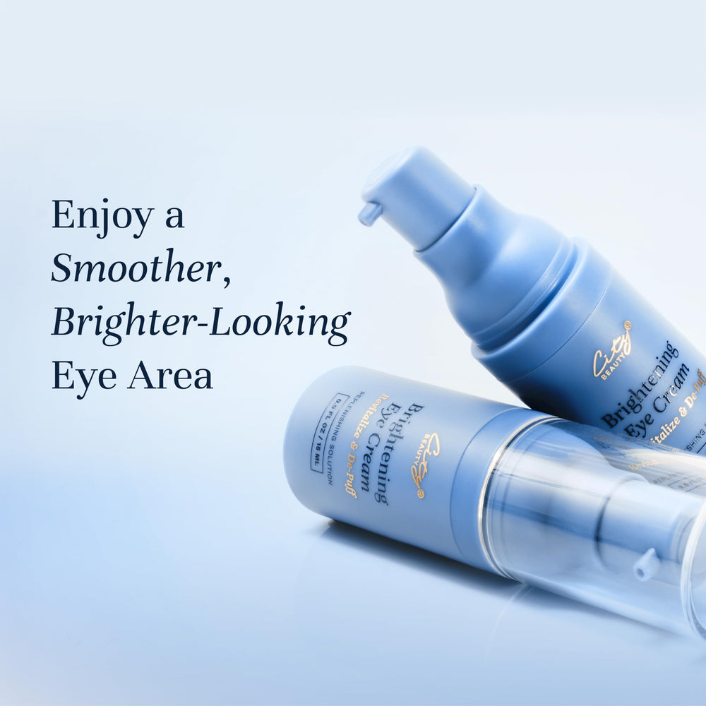 City Beauty Brightening Eye Cream applicator closeup facilitates precise application to dark circles.