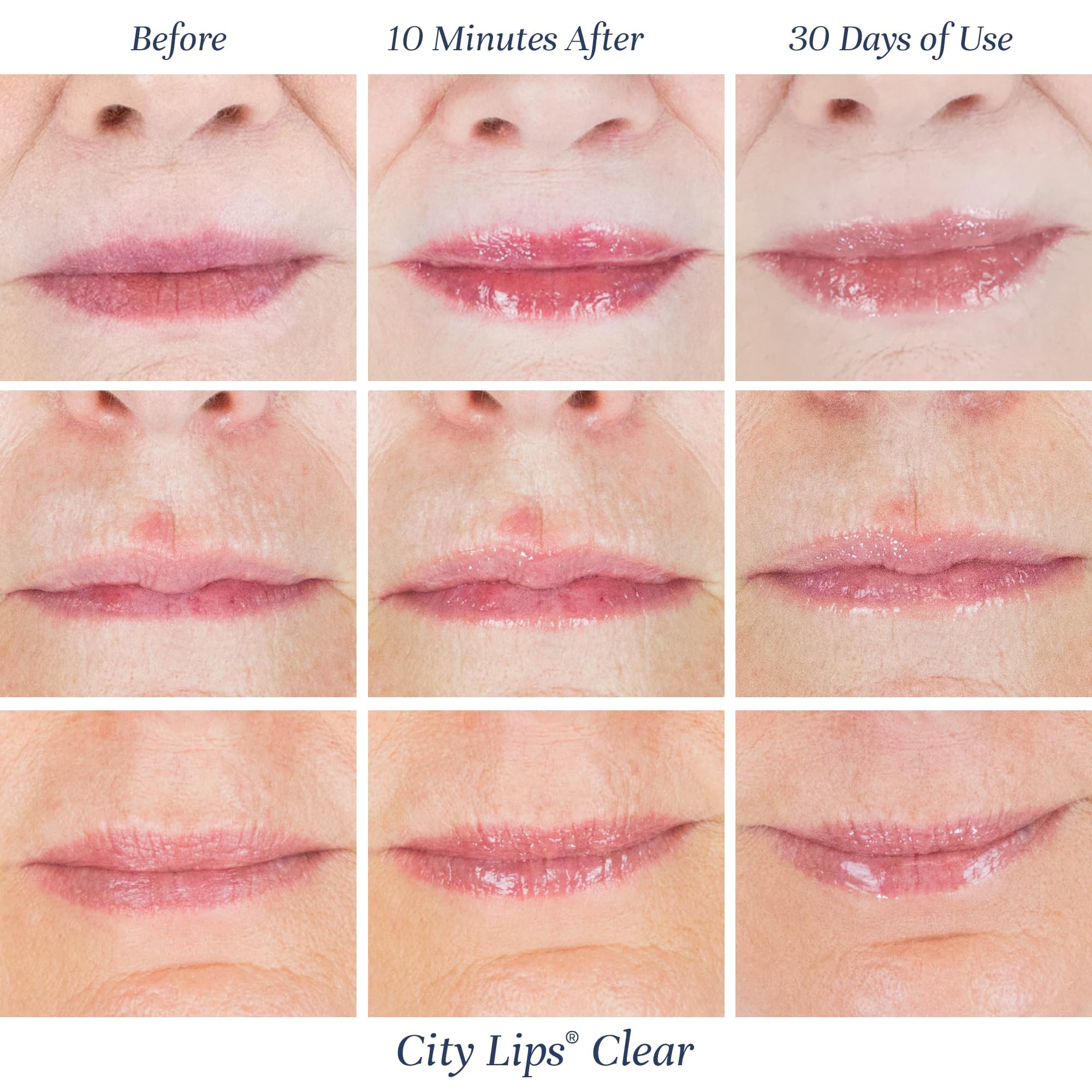 City Beauty City Lips Clear packaging displayed for on-the-go hydration