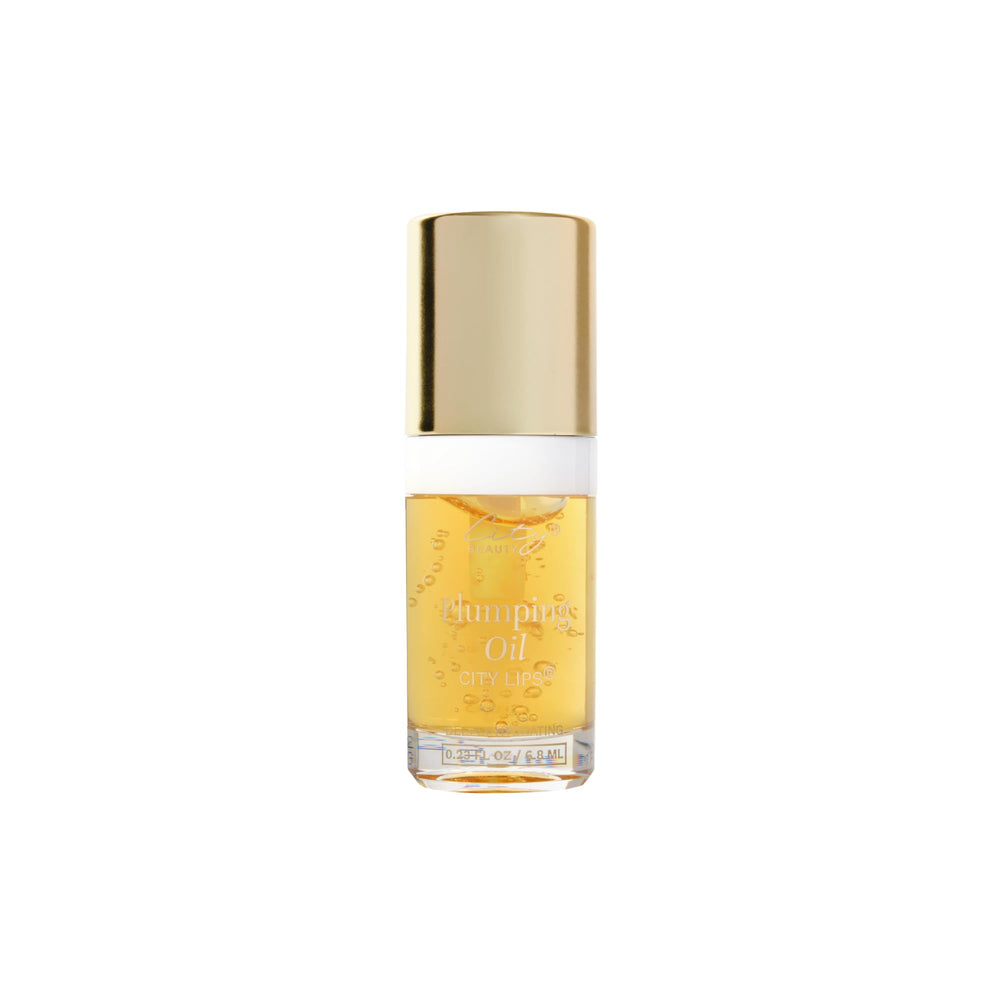 City Beauty City Lips Plumping Oil bottle shows premium hydration and plump potential.