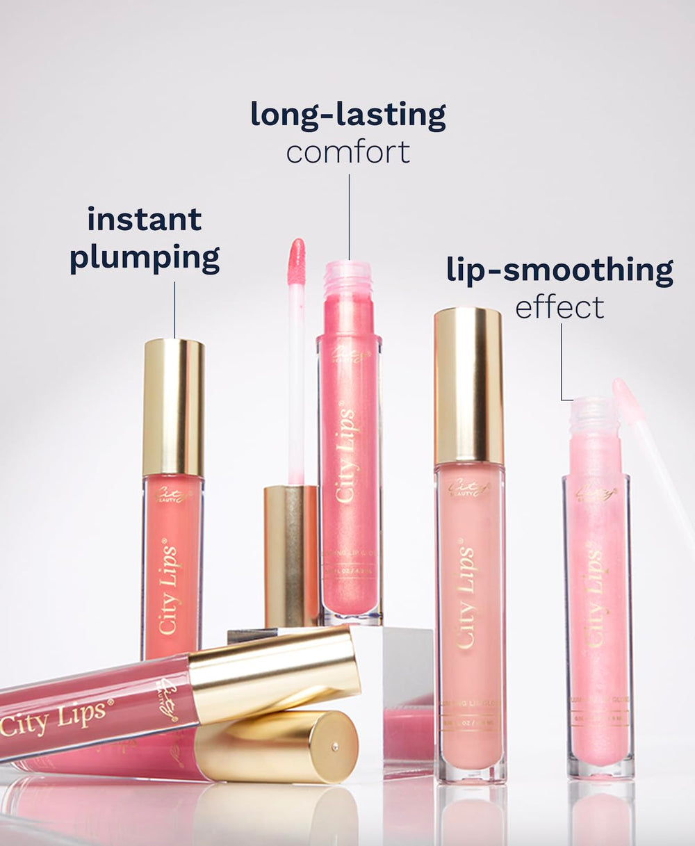 City Beauty City Lips Watermelon gloss hydration keeps lips comfortable.