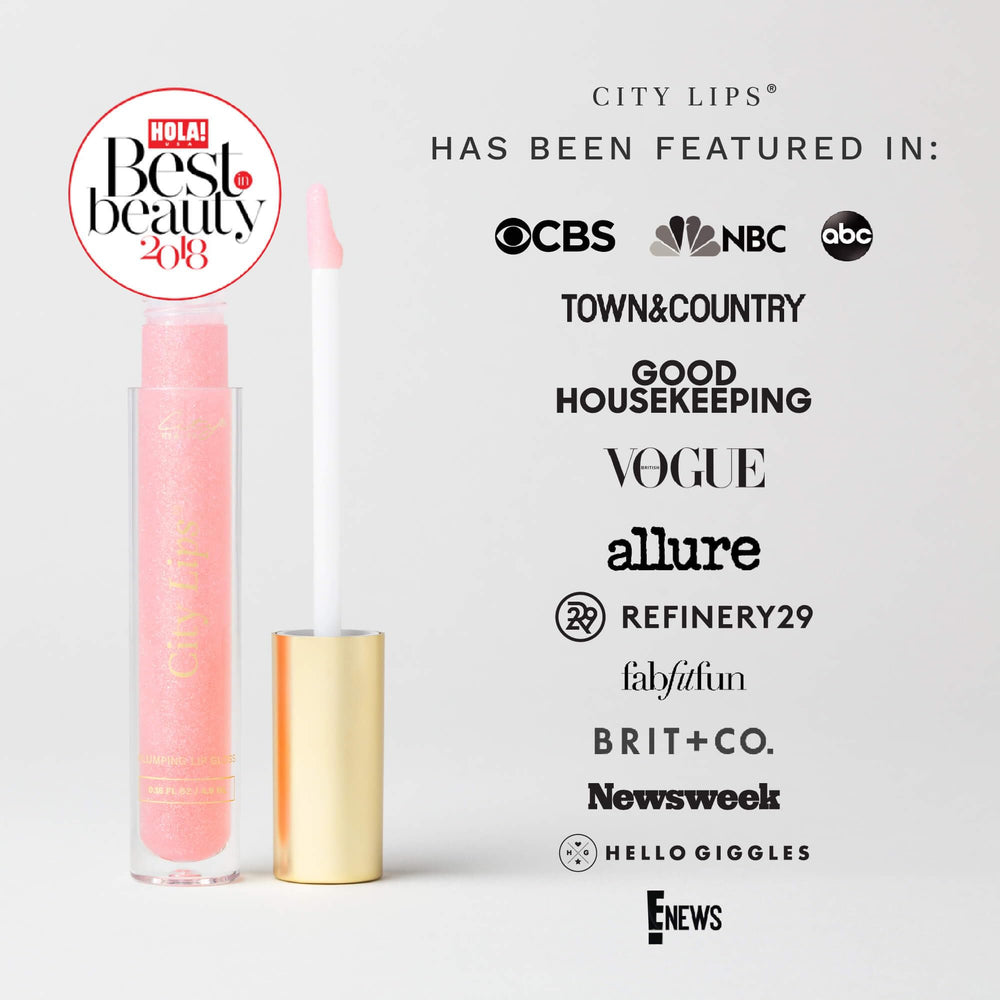 City Beauty City Lips Watermelon gloss packaging communicates premium care.