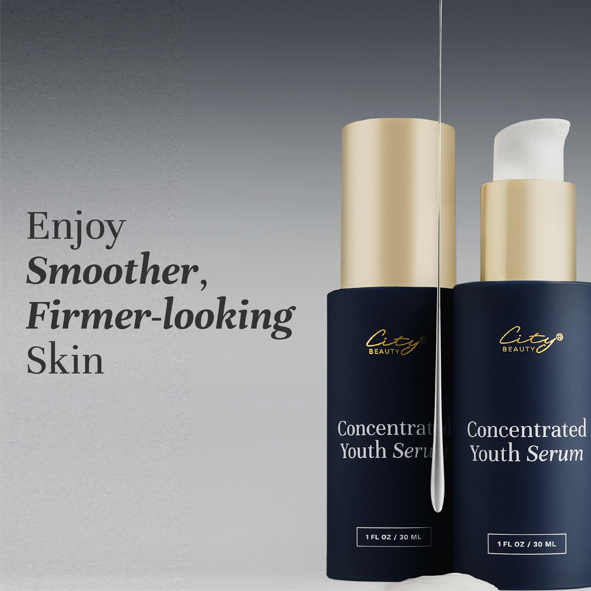 City Beauty Concentrated Youth Serum absorbed quickly after morning cleanse.