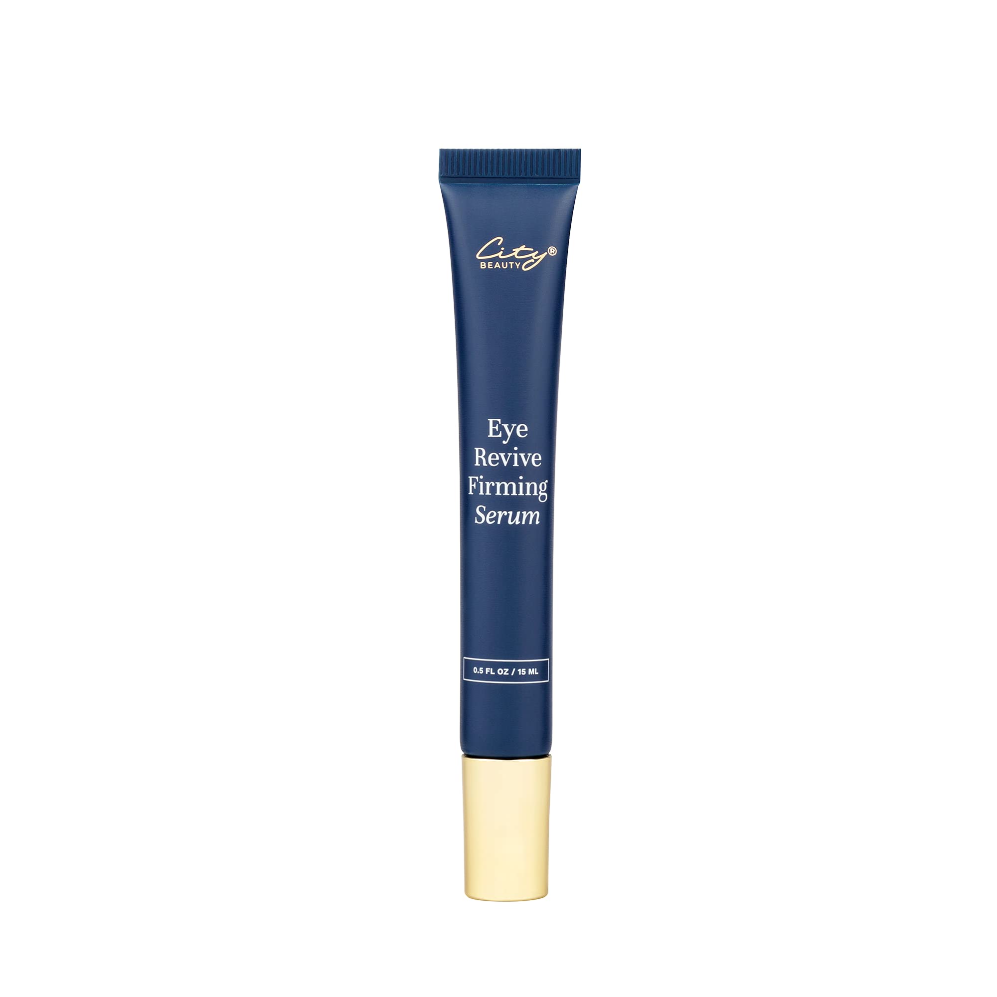 City Beauty Eye Revive Serum bottle demonstrates hydrating, firming action.