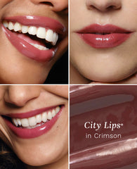 City Beauty City Lips hyaluronic acid spheres deliver deep hydration.