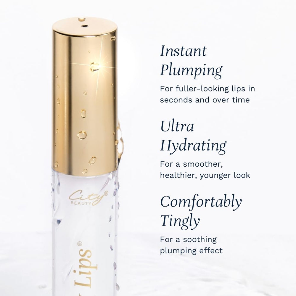 City Beauty City Lips jojoba oil and ylang-ylang nourish lips.