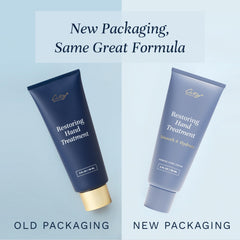 Applying City Beauty Restoring Hand Treatment on hand demonstrates quick, non-greasy absorption