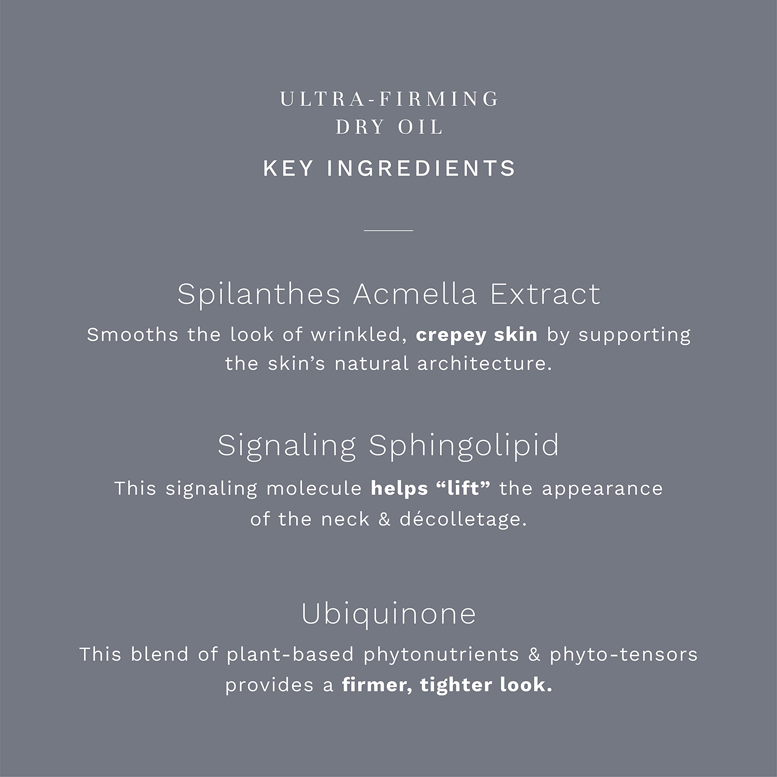City Beauty Ultra-Firming Dry Oil swirl on neck and decolletage