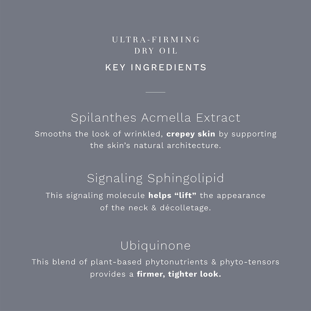 City Beauty Ultra-Firming Dry Oil swirl on neck and decolletage