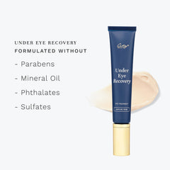 City Beauty Under Eye Recovery texture close-up highlights lightweight cream and comfortable wear.