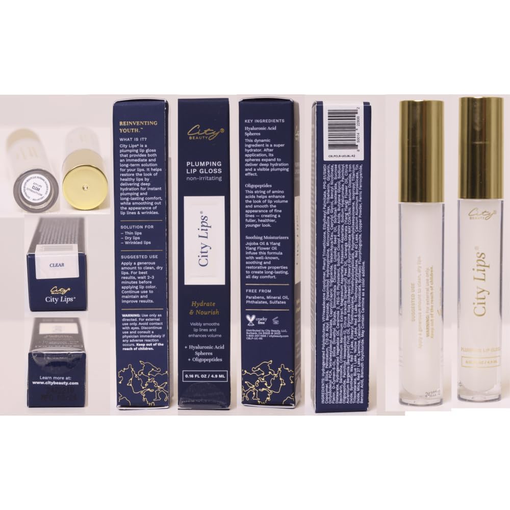 City Lips Clear packaging ready for on-the-go hydration and smoothing
