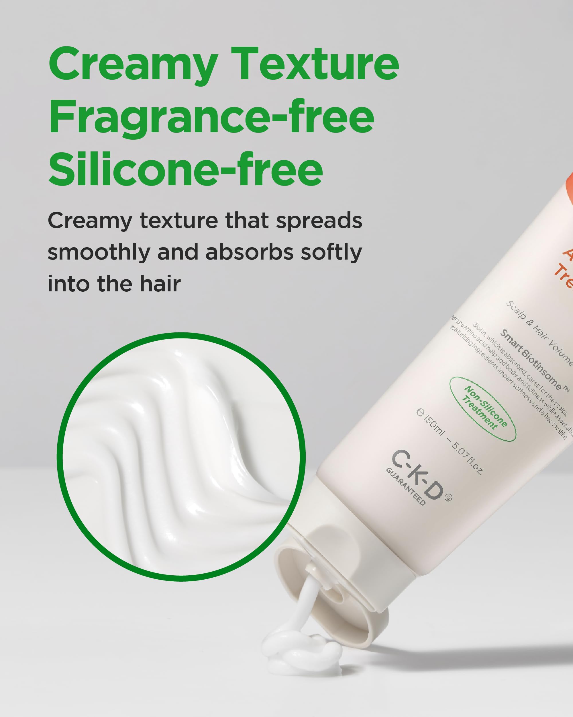 CKD Guaranteed dermatologically tested hair care for sensitive scalps and gentle use.